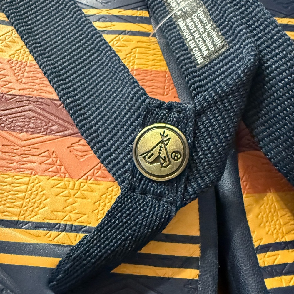 Pendleton Blue And Multicolor Flip Flops - image 2